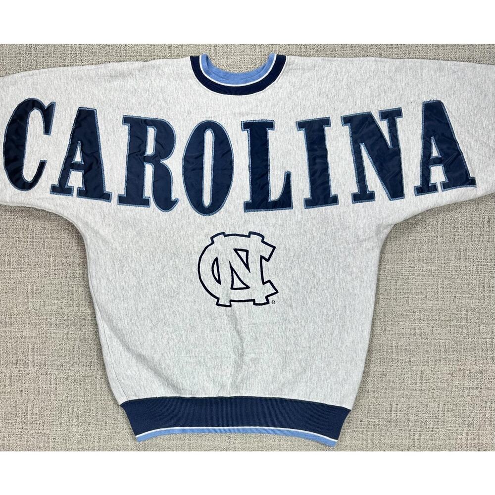 Vintage North Carolina Tar Heels Spell Out Sweatshirt Mens Large Legends 90s